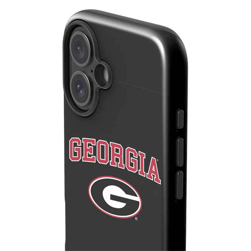 University of Georgia Collegiate Text iPhone 16 Plus Impact Case